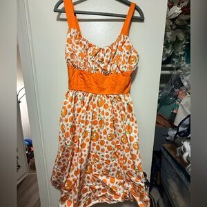 Orange Orange Bird Dress